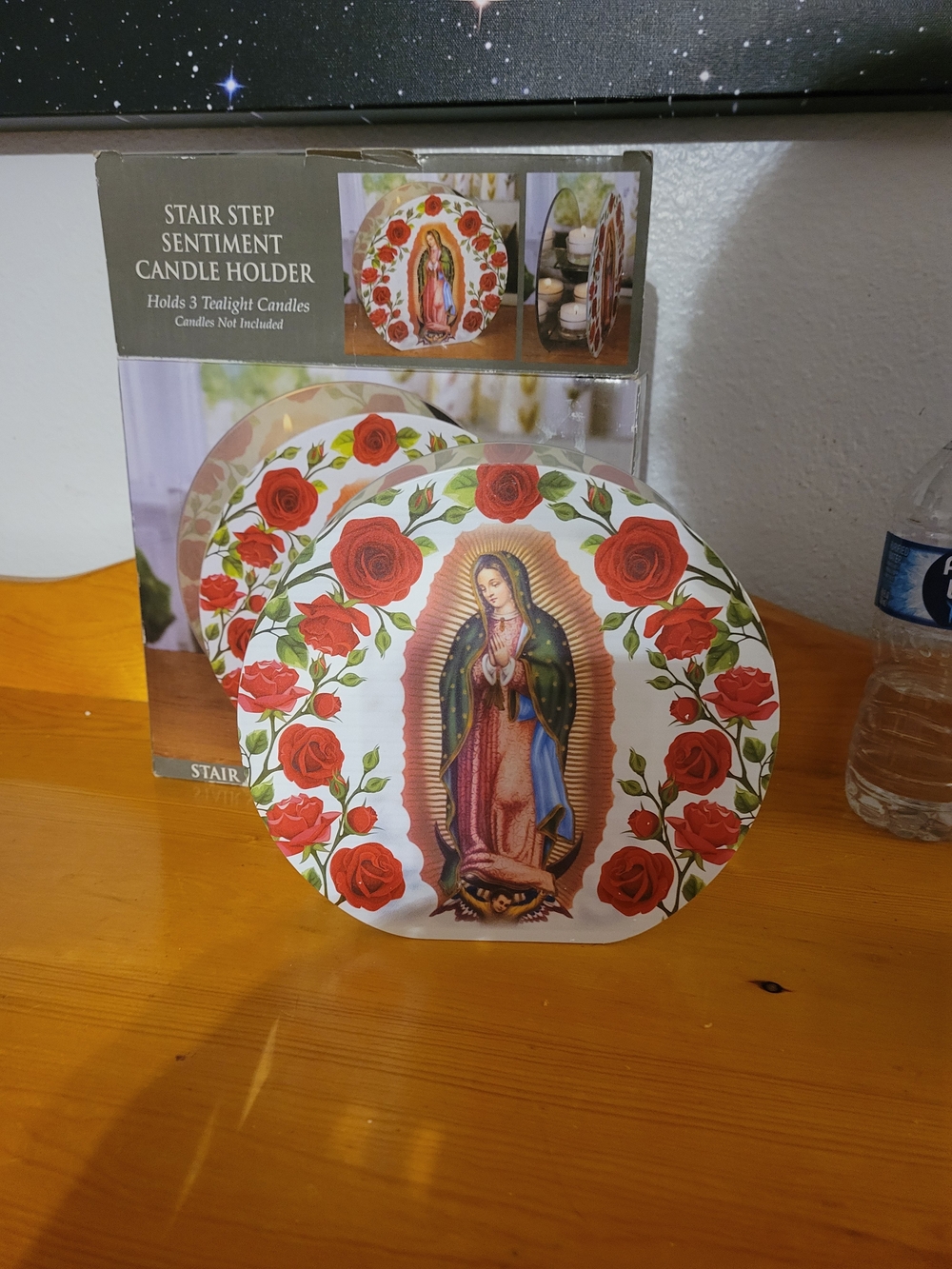 Virgin Mary Candle Holder